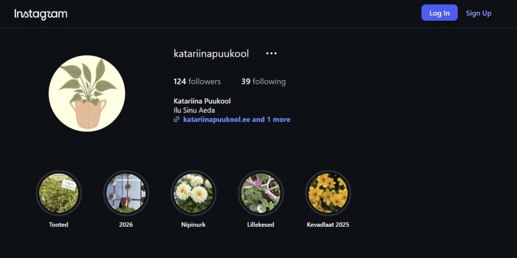 Katariina Puukool Instagramis
